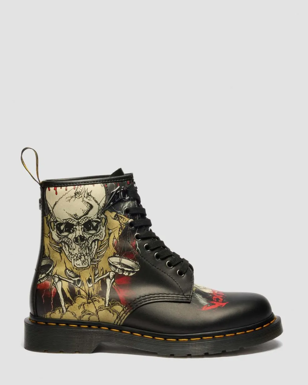 1460 Metallica Skull Lightning in White & Multi