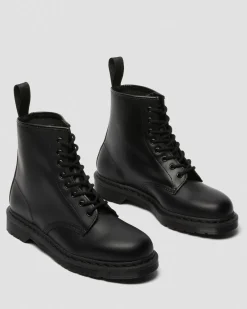 1460 Mono Smooth Leather Lace Up Boots in Black