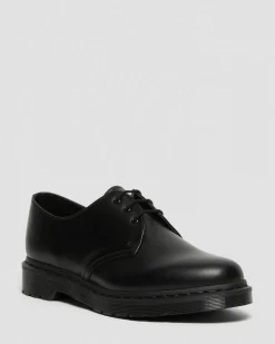 1461 Mono Smooth Leather Oxford Shoes in Black