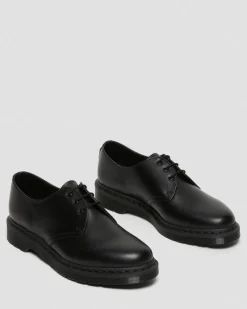 1461 Mono Smooth Leather Oxford Shoes in Black