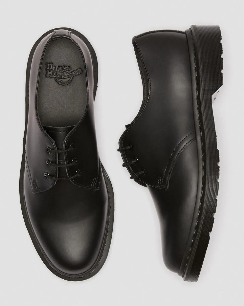 1461 Mono Smooth Leather Oxford Shoes in Black