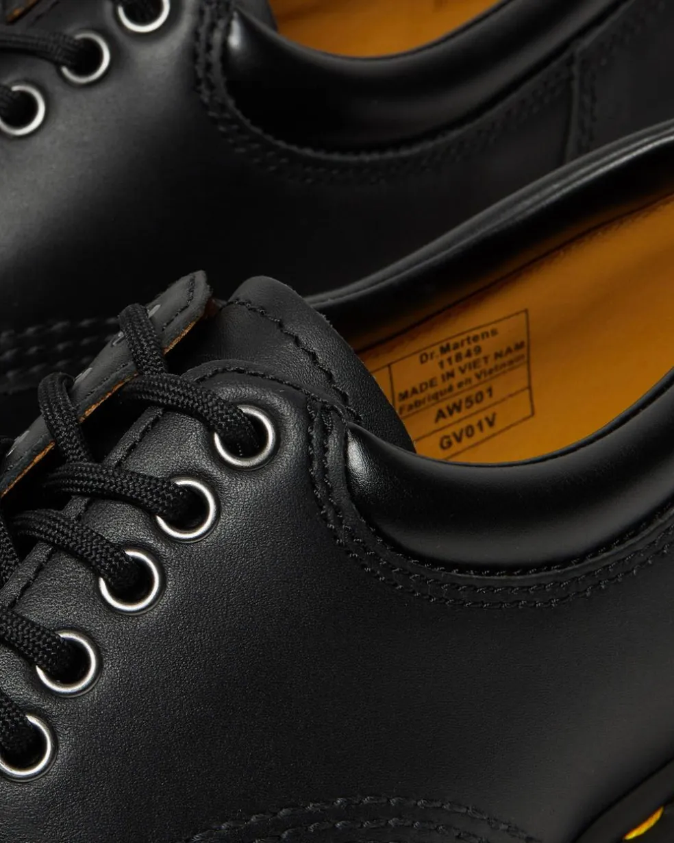 8053 Nappa Leather Casual Shoes in Black