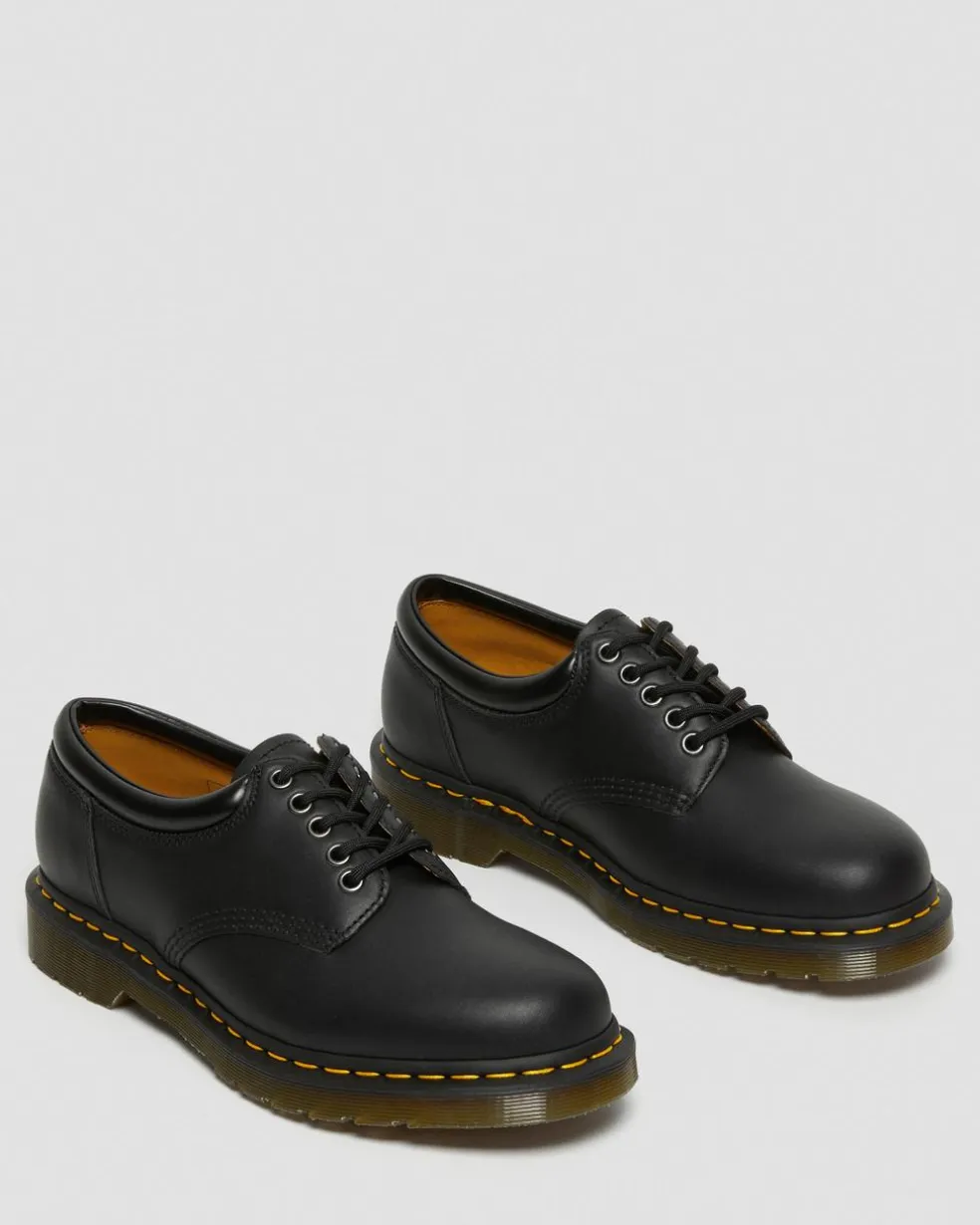 8053 Nappa Leather Casual Shoes in Black