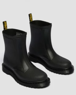 1460 Rain Waterproof Boots in Black Pvc