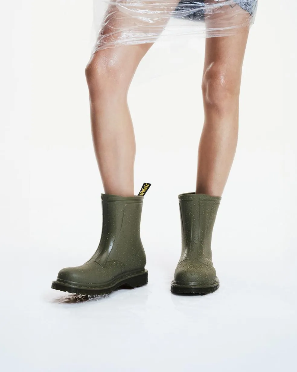 1460 Rain Waterproof Boots in Dms Olive