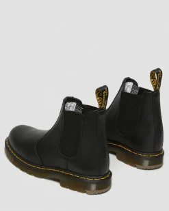 2976 Slip Resistant Leather Chelsea Boots in Black