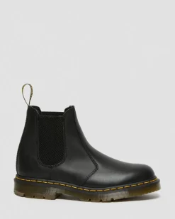 2976 Slip Resistant Leather Chelsea Boots in Black