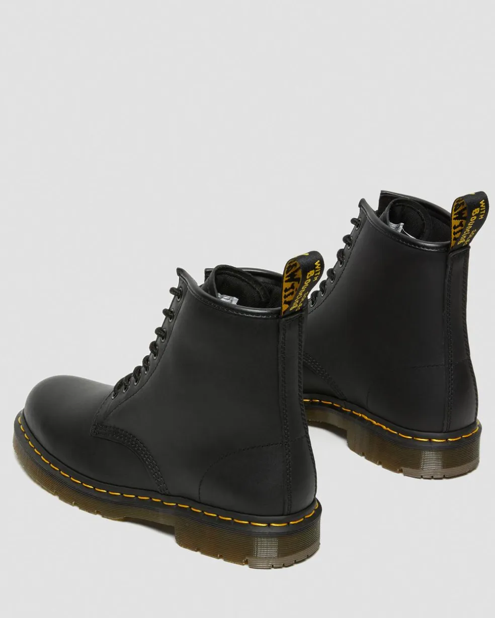 1460 Slip Resistant Leather Lace Up Boots in Black