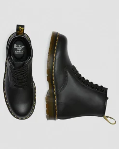 1460 Slip Resistant Leather Lace Up Boots in Black