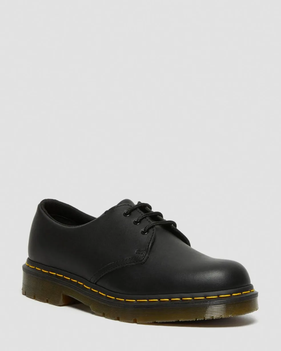 1461 Slip Resistant Leather Oxford Shoes in Black