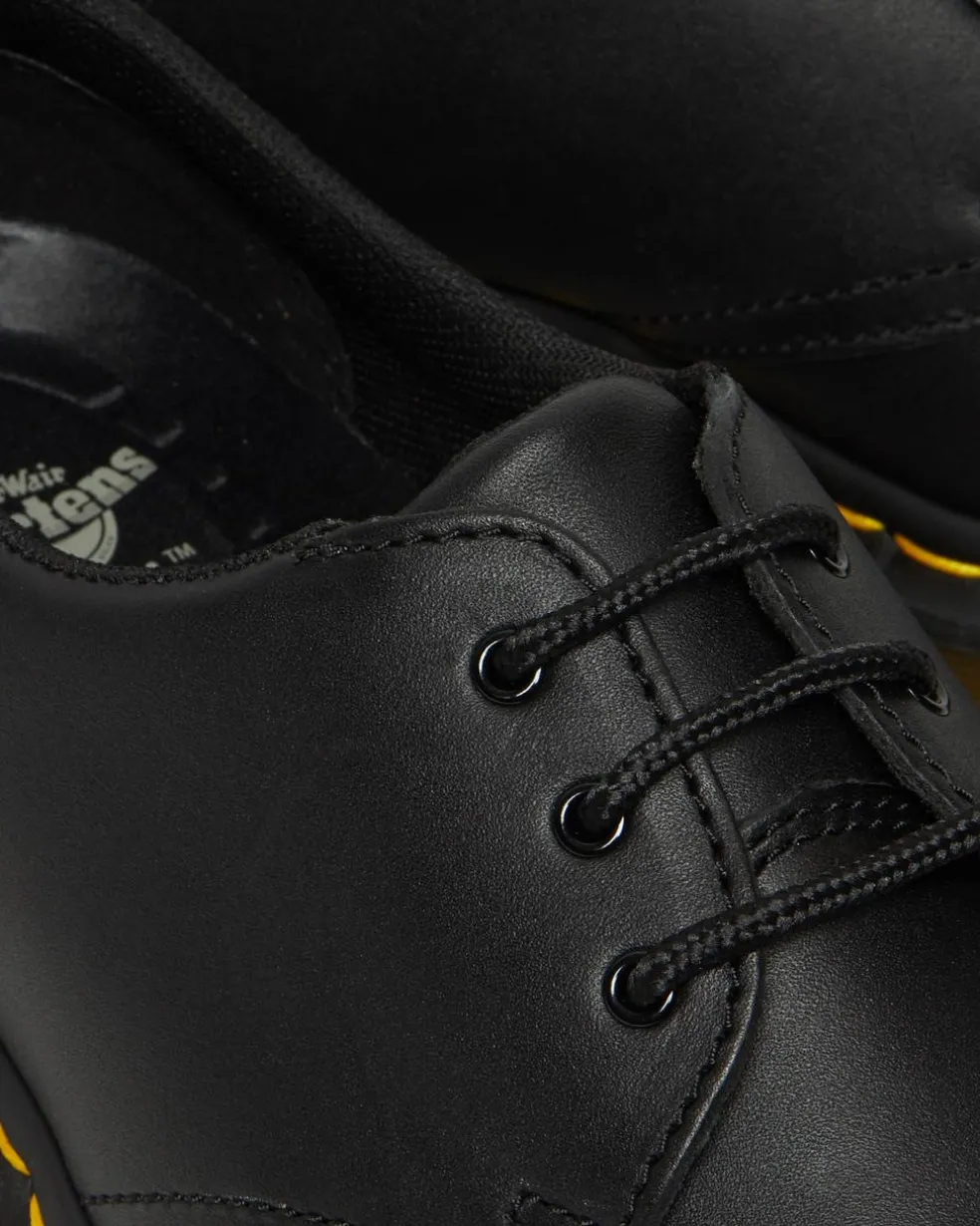 1461 Slip Resistant Leather Oxford Shoes in Black