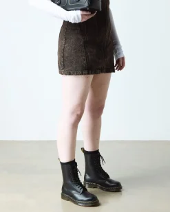 1490 Smooth Leather Mid Calf Boots in Black