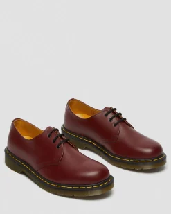 1461 Smooth Leather Oxford Shoes in Cherry Red