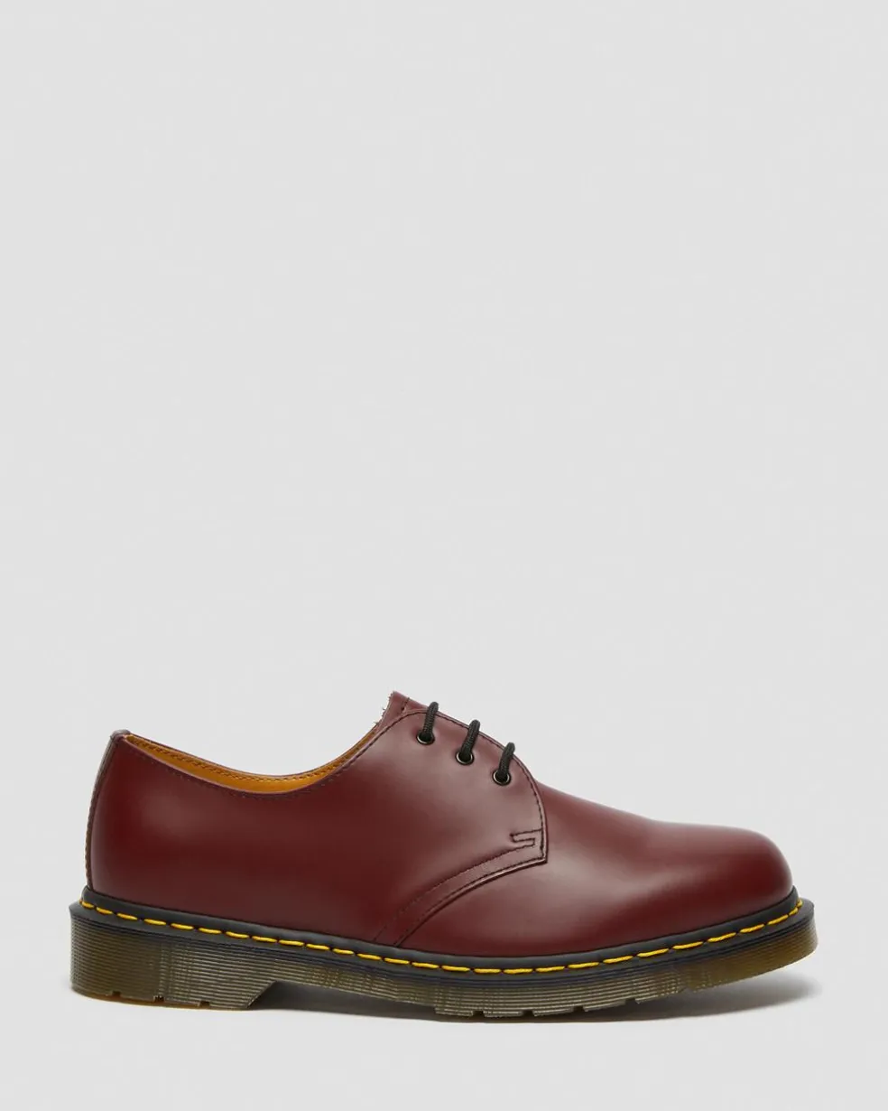 1461 Smooth Leather Oxford Shoes in Cherry Red
