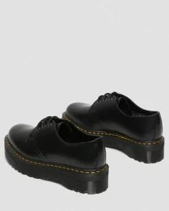 1461 Smooth Leather Platform Shoes in Black