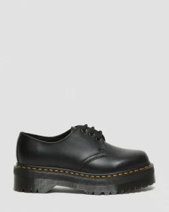 1461 Smooth Leather Platform Shoes in Black