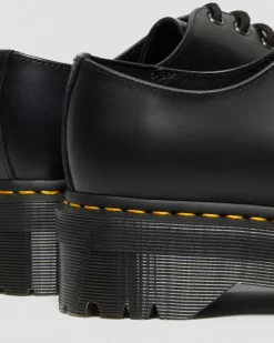 1461 Smooth Leather Platform Shoes in Black