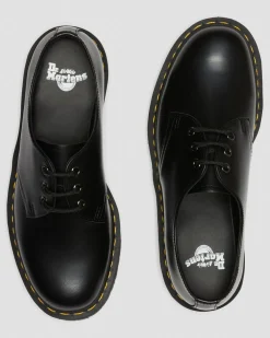 1461 Smooth Leather Platform Shoes in Black