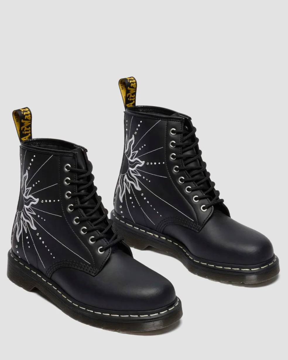 1460 Solar Flare Reclaimed Leather Boots in Black