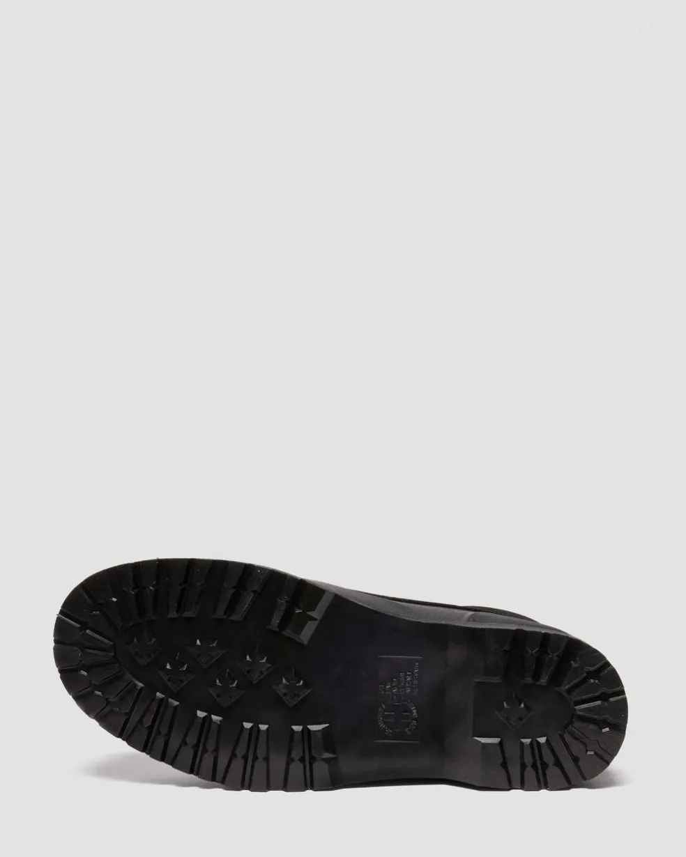 939 SUB FLEECE LINED LEATHER ANKLE BOOTS in Black