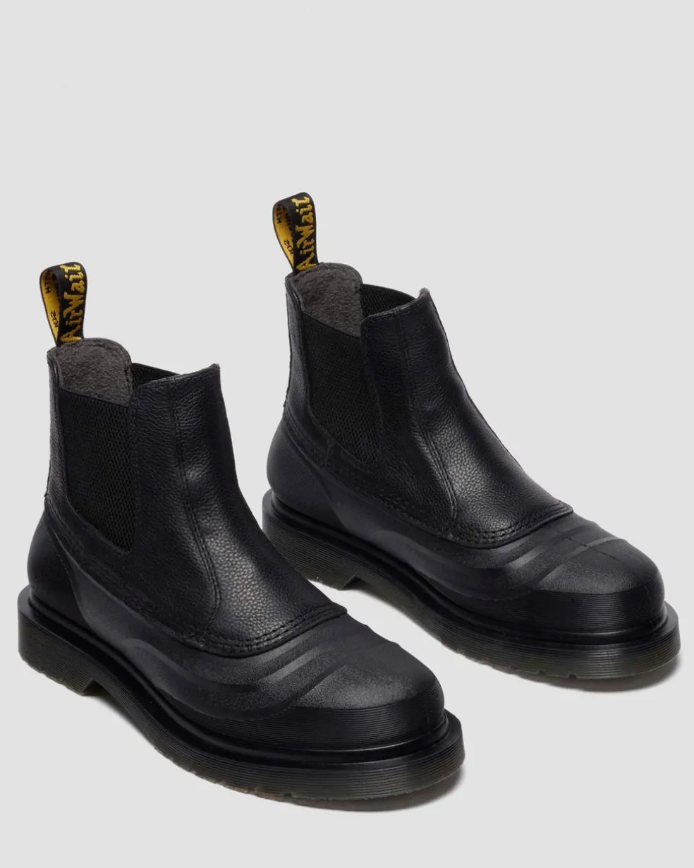 2976 SUB LEATHER CHELSEA BOOTS in Black