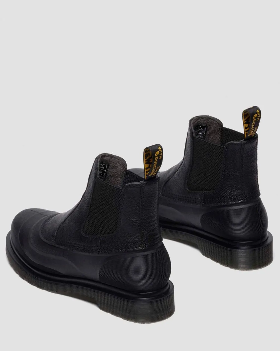 2976 SUB LEATHER CHELSEA BOOTS in Black
