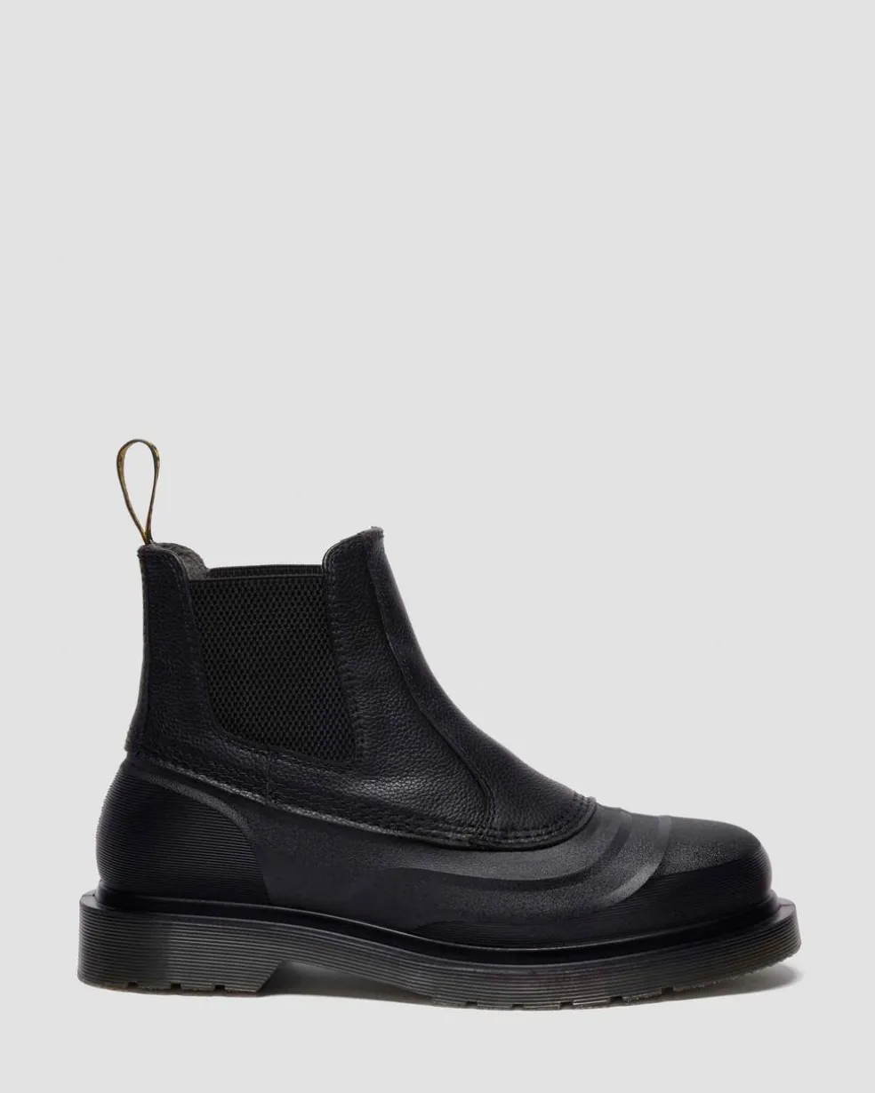 2976 SUB LEATHER CHELSEA BOOTS in Black