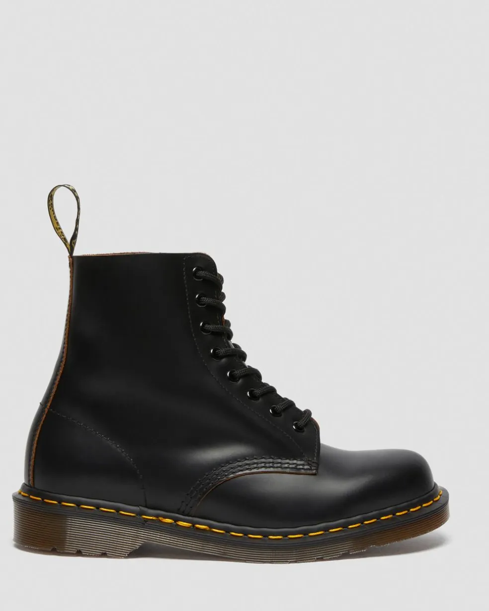 1460 Vintage Made in England Lace Up Boots in Black