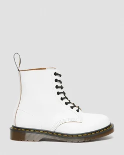 1460 Vintage Made in England Lace Up Boots in White