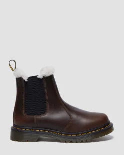 2976 Women's Faux Fur Lined Chelsea Boots in Khaki
