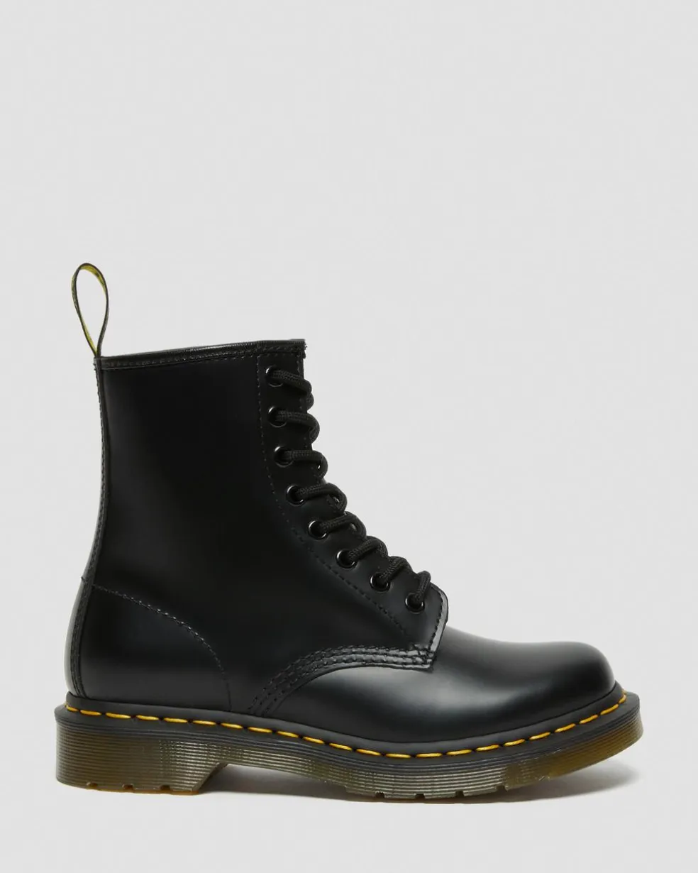 1460 Women's Smooth Leather Lace Up Boots in Black
