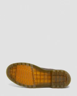 2976 Yellow Stitch Crazy Horse Leather Chelsea Boots in Dark Brown