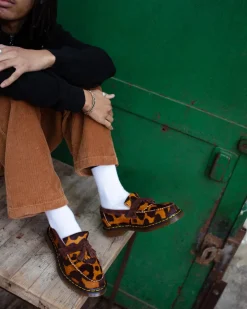 Adrian Made in England Hair On Tassel Loafers in Ocelot