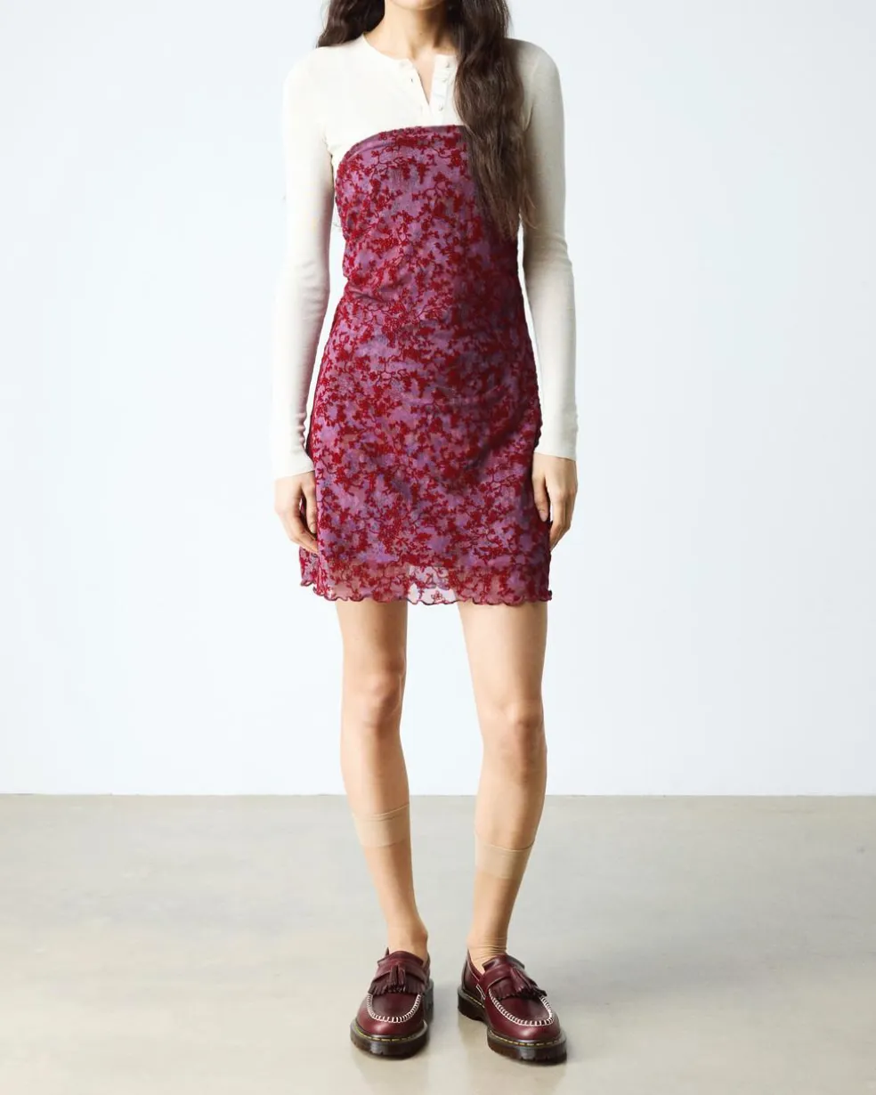 Adrian Orleans Leather Tassel Loafers in Cherry Red