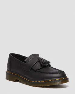 Adrian Women's Virginia Leather Tassel Loafers in Black