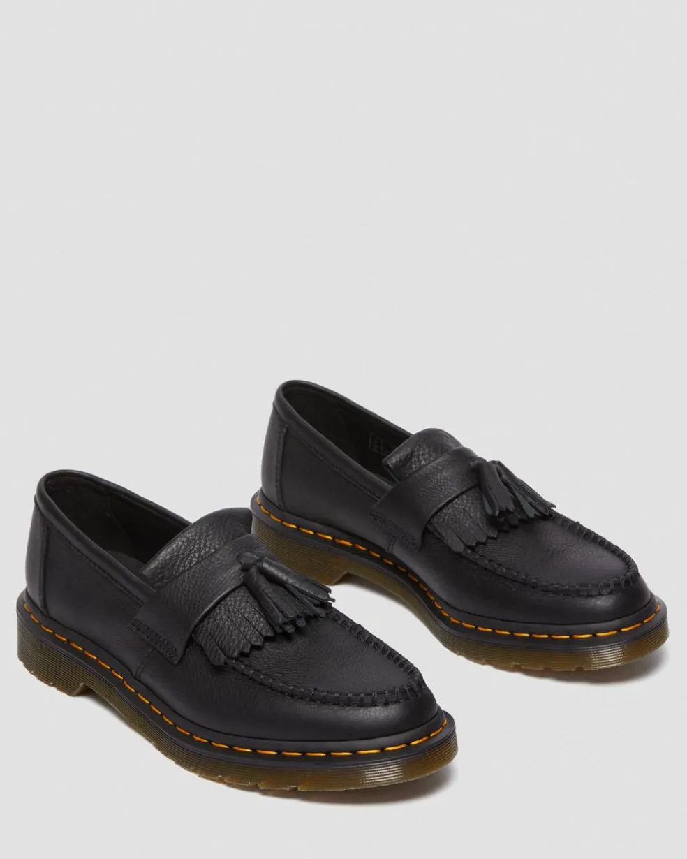Adrian Women's Virginia Leather Tassel Loafers in Black