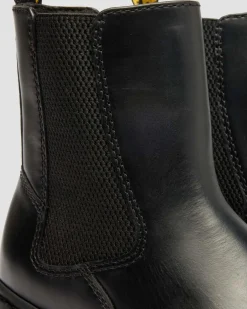 Alderstone Orleans Leather Chelsea Boots in Black