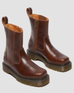 Amaayah Lo Leather Boots in Butterscotch