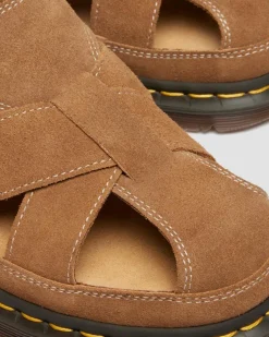 Archive fisherman suede sandals in Natural Tan