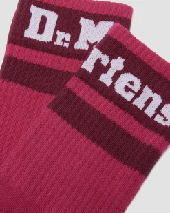 Athletic Logo Sock in Fuchsia Pink