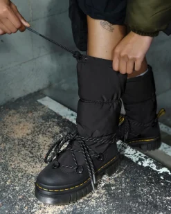 Audrick Hi Puffer Boots in Black