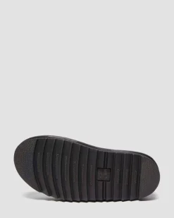 Blaire Athena leather strap sandals in Black
