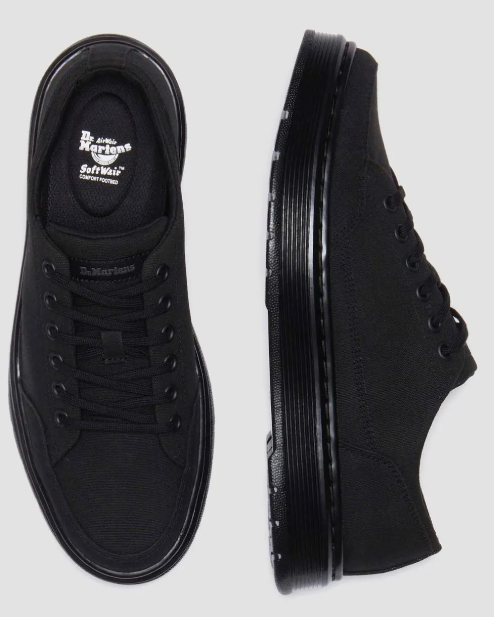 Brookline Canvas Casual Shoes in Black Canvas