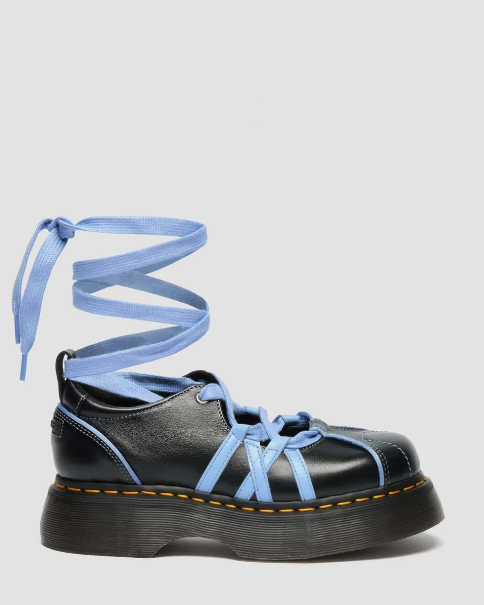 Buzz Ballerina Gloss Leather Shoes in Black