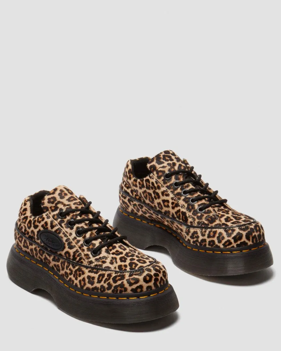Buzz 5-eye leopard shoes in Light Tan