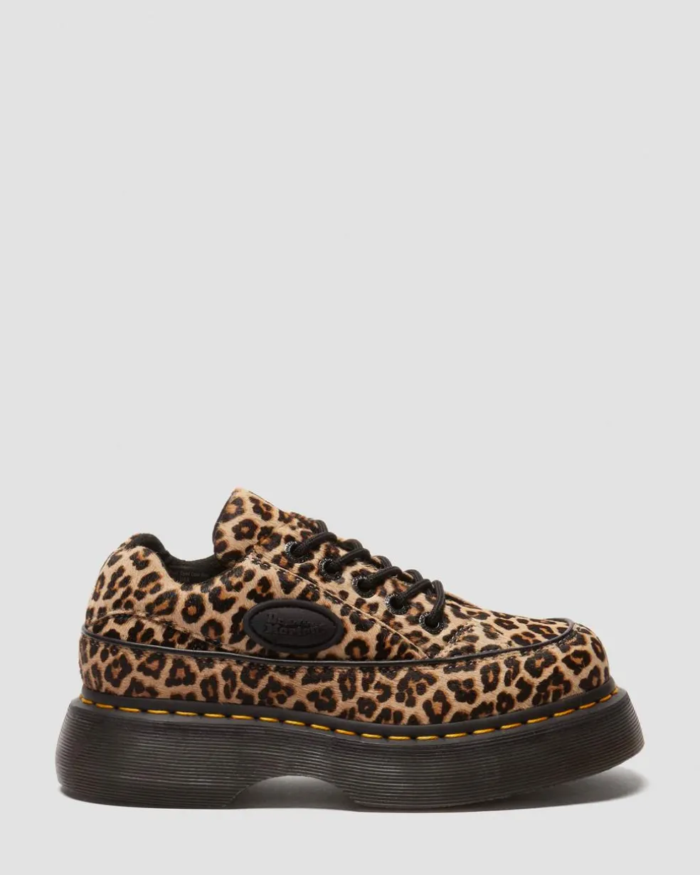 Buzz 5-eye leopard shoes in Light Tan