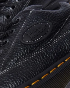 Buzz 5-eye Milled Nappa Leather Shoes in Black Milled Nappa