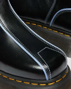 Buzz Hi Gloss Leather Boots in Black