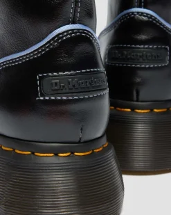 Buzz Hi Gloss Leather Boots in Black