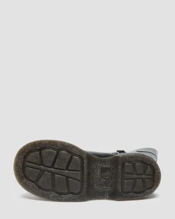 Buzz Hi Gloss Leather Boots in Black
